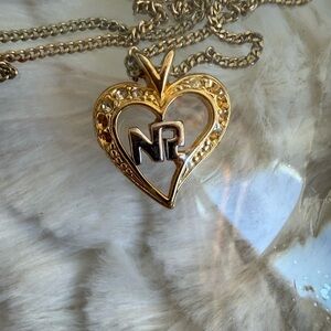 Nina Ricci Gold Heart NR Necklace